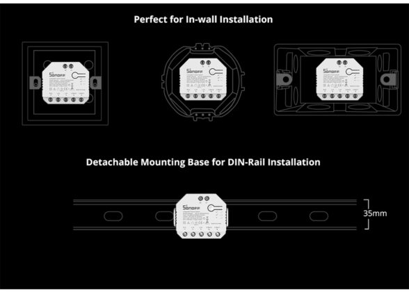 SONOFF DUALR3 Lite - Wi-Fi Smart Dual Relay Two Way Power Metering - Smart Switch