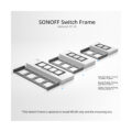 SONOFF SwitchMan M5-80 Wall Frame 3 Way - L22.8 X W8.6 X H1.48CM