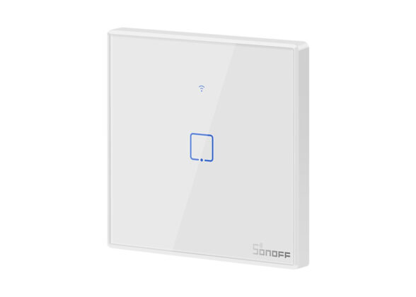 SONOFF T2EU1C-RF - 433MHz Wireless Smart Wall Touch Button Switch AC 100-240V Max 2A (2A/Way) 1 Way - RF Series