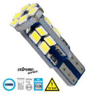 Λάμπα Αυτοκίνητου T10 W5W 3rd Generation Can-Bus Extreme Series LED 22 SMD 2835 4W 600lm 360° DC 12V IP20 Ψυχρό Λευκό 6000K