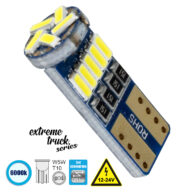 Λάμπα Αυτοκίνητου T10 W5W 3rd Generation Can-Bus Extreme Truck Series LED 15 SMD 4014 3.8W 570lm 360° DC 12-24V IP20 Ψυχρό Λευκό 6000K