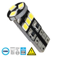 Λάμπα Αυτοκίνητου T10 W5W 3rd Generation Can-Bus Series LED 9 SMD 1210 2.8W 420lm 360° DC 12V IP20 Ψυχρό Λευκό 6000K