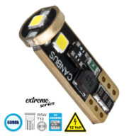 Λάμπα Αυτοκίνητου T10 W5W 3rd Generation Can-Bus Extreme Series LED 3 SMD 3030 3W 423lm 360° DC 12V IP20 Ψυχρό Λευκό 6000K