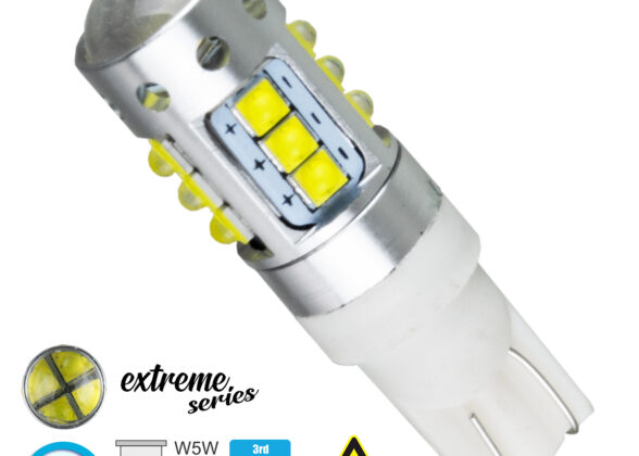 Λάμπα Αυτοκίνητου T10 W5W 3rd Generation Can-Bus Extreme Series LED 16 CREE XBD 15W 2115lm 360° DC 12V IP20 Ψυχρό Λευκό 6000K