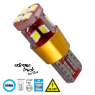 Λάμπα Φορτηγού T10 W5W 3rd Generation Can-Bus Extreme Truck Series LED 12 SMD 3030 8W 1200lm 360° DC 24-32V IP20 Ψυχρό Λευκό 6000K