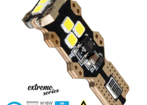 Λάμπα Αυτοκίνητου T15 - W16W 3rd Generation Can-Bus Extreme Series LED 9 SMD 3030 8W 1200lm 360° DC 12V IP20 Ψυχρό Λευκό 6000K