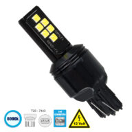 Λάμπα Αυτοκίνητου T20 – 7443 – W21/5W 2nd Generation Can-Bus Series LED 12 SMD 3030 8W 1200lm 360° DC 12V IP20 Ψυχρό Λευκό 6000K