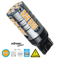 Λάμπα Αυτοκίνητου T20 – 7440 – W21W 3rd Generation Can-Bus Extreme Series LED 66 SMD 3030 15W 1800lm 360° DC 12V IP20 Πορτοκαλί