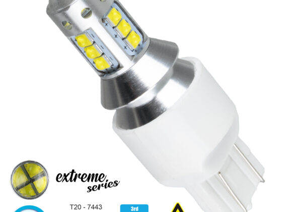 Λάμπα Αυτοκίνητου T20 - 7443 - W21/5W 3rd Generation Can-Bus Extreme Series LED 16 CREE XBD 15W 2115lm 360° DC 12V IP20 Ψυχρό Λευκό 6000K