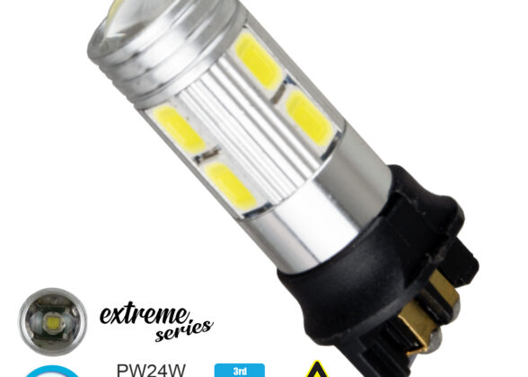 Λάμπα Αυτοκίνητου PW24W 3rd Generation Can-Bus Extreme Series LED 8 SMD 5630 & 1 CREE XHP35 8W 1200lm 360° DC 12V IP20 Ψυχρό Λευκό 6000K