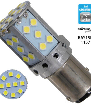 Λαμπτήρας LED Extreme Series Can-Bus 2ης Γενιάς με βάση 1157 15W 12v Ψυχρό Λευκό 6000k GloboStar 81242