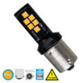 Λάμπα Αυτοκίνητου 7507 - BAU15S - PY21W 2nd Generation Can-Bus Series LED 12 SMD 3030 8W 960lm 360° DC 12V IP20 Πορτοκαλί