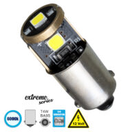 Λάμπα Αυτοκίνητου BA9S – T4W 3rd Generation Can-Bus Extreme Series LED 3 SMD 3030 3W 450lm 360° DC 12V IP20 Ψυχρό Λευκό 6000K