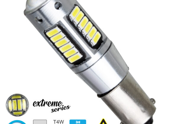 Λάμπα Αυτοκίνητου BA9S - T4W 3rd Generation Can-Bus Extreme Series LED 30 SMD 4014 6W 900lm 360° DC 12V IP20 Ψυχρό Λευκό 6000K