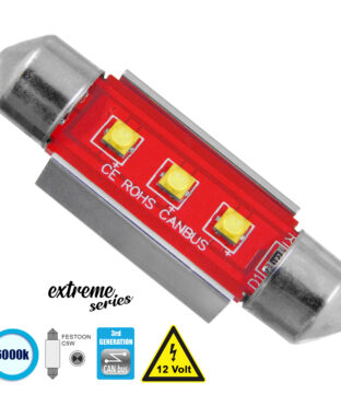 Λάμπα Αυτοκίνητου 39mm FESTOON – C5W 3rd Generation Can-Bus Extreme Series LED 3 CREE XBD 7.5W 1058lm 120° DC 12V IP20 Ψυχρό Λευκό 6000K