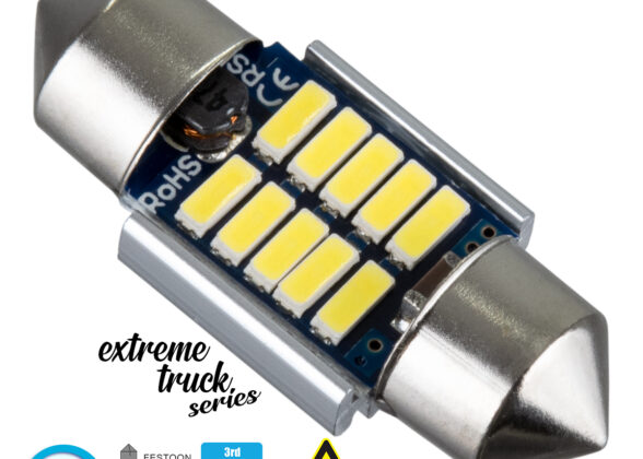 Λάμπα Αυτοκινήτου & Φορτηγού 31mm FESTOON - C5W 3rd Generation Can-Bus Extreme Truck Series LED 10 SMD 4014 3W 450lm 120° DC 12-24V IP20 Ψυχρό Λευκό 6000K