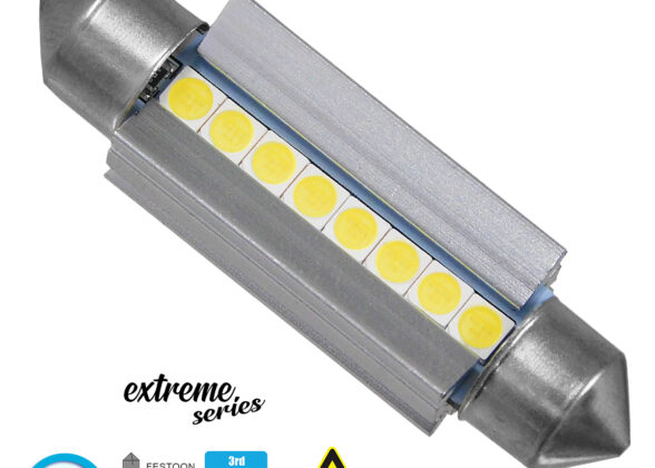 Λάμπα Αυτοκινήτου 42mm FESTOON - C5W 3rd Generation Can-Bus Extreme Series LED 8 SMD 3030 8W 1200lm 120° DC 12V IP20 Ψυχρό Λευκό 6000K