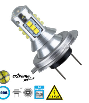 Λάμπα Αυτοκίνητου H7 3rd Generation Can-Bus Extreme Series LED 16 CREE XBD 15W 2115lm 360° DC 12V IP20 Ψυχρό Λευκό 6000K