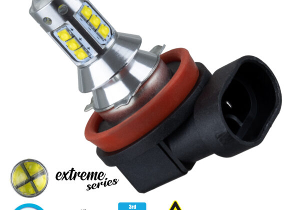 Λάμπα Αυτοκίνητου H8 3rd Generation Can-Bus Extreme Series LED 16 CREE XBD 15W 2115lm 360° DC 12V IP20 Ψυχρό Λευκό 6000K