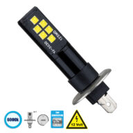 H1 2nd Generation Can-Bus Series LED 12 SMD 3030 8W 1200lm 360° DC 12V IP20 Ψυχρό Λευκό 6000K