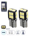 Λάμπες Αυτοκινήτου LED T10 W5W 3rd Generation Can-Bus Series 24xSMD4014 1.8W 270lm 360° DC 12-16V IP20 Μ1 x Π1 x Υ2.5cm Ψυχρό Λευκό 6000K - Σετ 2 Τεμαχίων σε Blister