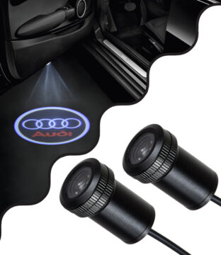 AUDI Ghost Car Brand Logo Projector – Προτζέκτορας Προβολής Μάρκας Αυτοκινήτου LED CREE XHP35 3W 240lm 120° DC 12V IP20 Ψυχρό Λευκό 6000K