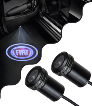 FIAT Ghost Car Brand Logo Projector – Προτζέκτορας Προβολής Μάρκας Αυτοκινήτου LED CREE XHP35 3W 240lm 120° DC 12V IP20 Ψυχρό Λευκό 6000K