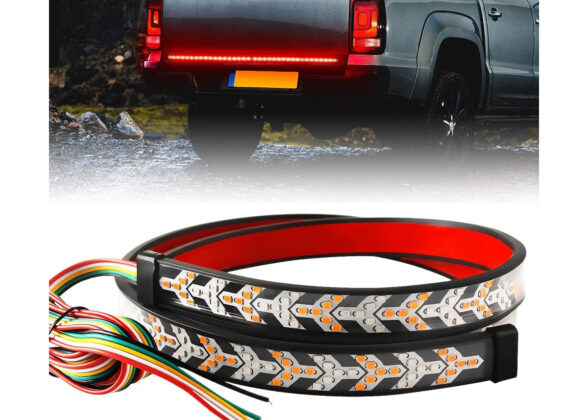 Car Backlit LED Strip Εύκαμπτη Ταινία 100cm Σήμανσης DRL Αυτοκινήτου 3 Προγραμμάτα Φωτισμού LED SMD 5050 12W DC 9-30V Αδιάβροχη IP65 Πορτοκαλί - Κόκκινο - 2 Χρόνια Εγγύηση