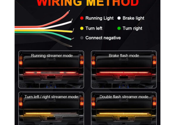 Car Backlit LED Strip Εύκαμπτη Ταινία 100cm Σήμανσης DRL Αυτοκινήτου 3 Προγραμμάτα Φωτισμού LED SMD 5050 12W DC 9-30V Αδιάβροχη IP65 Πορτοκαλί - Κόκκινο - 2 Χρόνια Εγγύηση