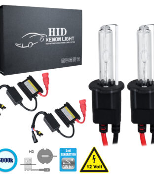 H3 CB Line KIT Βασικού Φωτισμού Αυτοκινήτου & Μοτοσυκλέτας 2nd Generation Can-Bus Series XENON 70W 6400lm DC 9-16V Αδιάβροχο IP65 Ψυχρό Λευκό 6000K