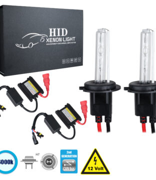 H7 CB Line KIT Βασικού Φωτισμού Αυτοκινήτου & Μοτοσυκλέτας 2nd Generation Can-Bus Series XENON 70W 6400lm DC 9-16V Αδιάβροχο IP65 Ψυχρό Λευκό 6000K