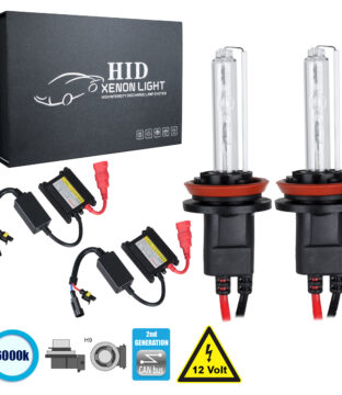 H9 CB Line KIT Βασικού Φωτισμού Αυτοκινήτου & Μοτοσυκλέτας 2nd Generation Can-Bus Series XENON 70W 6400lm DC 9-16V Αδιάβροχο IP65 Ψυχρό Λευκό 6000K