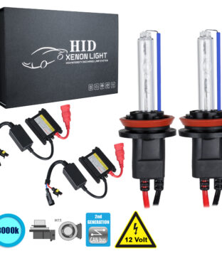 H11 CB Line KIT Βασικού Φωτισμού Αυτοκινήτου & Μοτοσυκλέτας 2nd Generation Can-Bus Series XENON 70W 6400lm DC 9-16V Αδιάβροχο IP65 Ψυχρό Λευκό 8000K