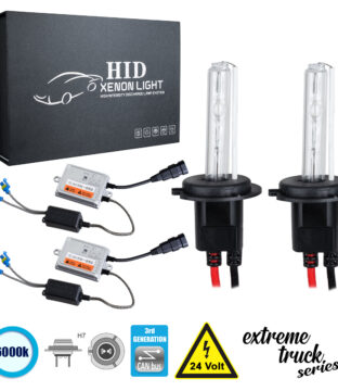 H7 XCB Line KIT Βασικού Φωτισμού Φορτηγού 3rd Generation Can-Bus Extreme Truck Series XENON 110W 10350lm DC 24V Αδιάβροχο IP65 Ψυχρό Λευκό 6000K