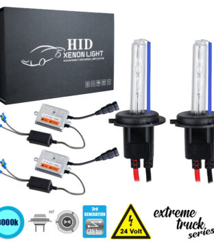 H7 XCB Line KIT Βασικού Φωτισμού Φορτηγού 3rd Generation Can-Bus Extreme Truck Series XENON 110W 10350lm DC 24V Αδιάβροχο IP65 Ψυχρό Λευκό 8000K