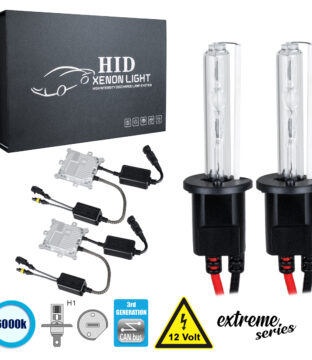 H1 XCB Line KIT Βασικού Φωτισμού Αυτοκινήτου & Μοτοσυκλέτας 3rd Generation Can-Bus Extreme Series XENON 110W 10350lm DC 9-16V Αδιάβροχο IP65 Ψυχρό Λευκό 6000K