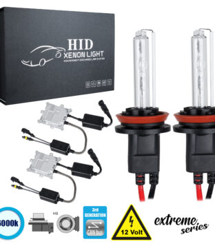 H9 XCB Line KIT Βασικού Φωτισμού Αυτοκινήτου & Μοτοσυκλέτας 3rd Generation Can-Bus Extreme Series XENON 110W 10350lm DC 9-16V Αδιάβροχο IP65 Ψυχρό Λευκό 6000K