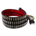 Car Backlit LED Strip Εύκαμπτη Ταινία 150cm Σήμανσης DRL Αυτοκινήτου 6 Προγραμμάτων Φωτισμού LED SMD 2835 80W DC 12V Αδιάβροχη IP68 Πορτοκαλί - Κόκκινο - Ψυχρό Λευκό 6000K