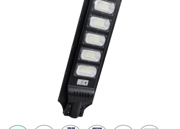 Αυτόνομο Ηλιακό Φωτιστικό Δρόμου 150W 1500lm 240 x LED SMD 5730 με Ενσωματωμένο Φωτοβολταϊκό Panel 6V 18W & Επαναφορτιζόμενη Μπαταρία Li-ion 3.2V 20000mAh με Αισθητήρα Ημέρας-Νύχτας & PIR Αισθητήρα Κίνησης - Αδιάβροχο IP65 - Ψυχρό Λευκό 6000K - Μ25 x Π6 x Υ83cm - 2 Years Warranty