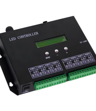 LED Digital RGB Controller DMX512 T8000PRO H803SA 8000 IC με Κάρτα SD Professional Series 5v – 12v – 24v GloboStar 88771