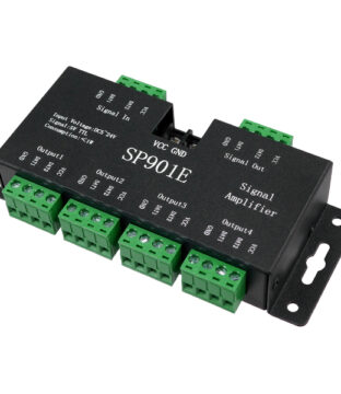 LED Digital RGB Ενισχυτής Σήματος SP901E LED Pixel WS2812B WS2811 SPI Signal Amplifier Repeater 10000 IC Professional Series 5v – 12v – 24v GloboStar 88774