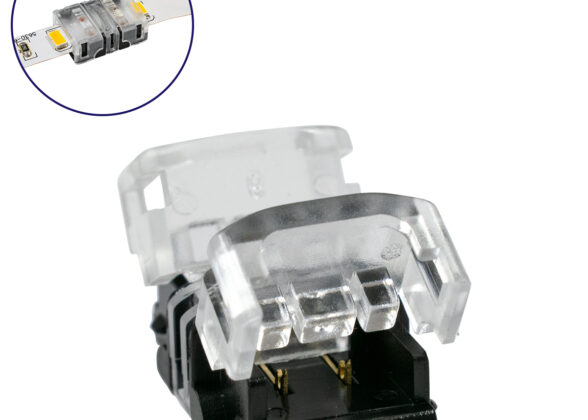 Ταχυσύνδεσμος Ένωσης IP20 - Strip To Strip Connector για Ένωση 2 x Μονόχρωμες Ταινίες LED Πλάτους 8mm