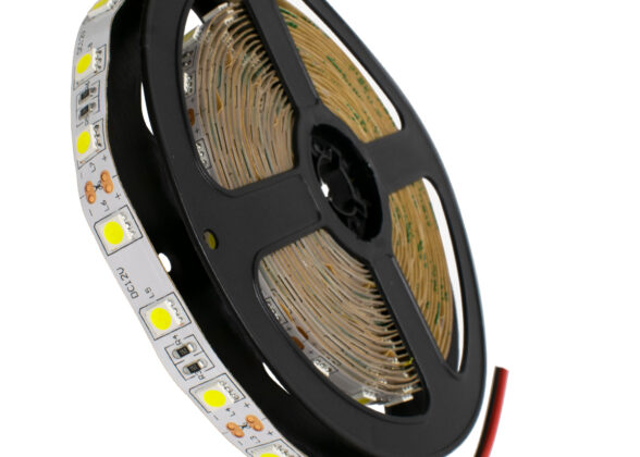 Ταινία LED SMD 5050 5m 14.4W/m 60LED/m 1584lm/m 120° DC 12V IP20 Ψυχρό Λευκό 6000K - 5 Χρόνια Εγγύηση