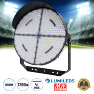 LED Προβολέας Γηπέδου 1200W 192000LM 60° AC 100-277V IP65 – Ψυχρό Λευκό 5000K – MeanWell Driver & LumiLEDs Chip – 5 Years Warranty