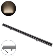 Μπάρα Φωτισμού Wall Washer με Αντιθαμβωτική Γρίλια LED 24W 2280lm 15° DC 24V Αδιάβροχο IP65 L100 x W4 x H5.5cm Φυσικό Λευκό 4500K – Ασημί – 3 Years Warranty