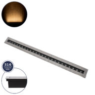 Χωνευτό Φωτιστικό Wall Washer Δαπέδου LED 24W 2160lm 10° DC 24V Αδιάβροχο IP68 L100 x W9 x H7.2cm Θερμό Λευκό 2700K – Ανοξείδωτο Ατσάλι – 3 Years Warranty