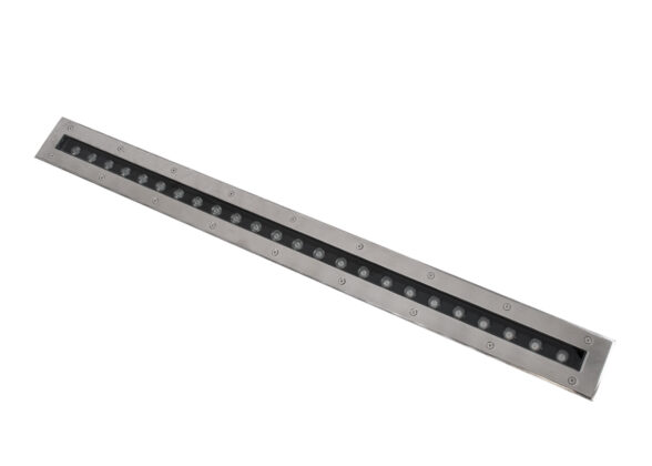 Χωνευτό Φωτιστικό Wall Washer Δαπέδου LED 18W 1440lm 10° DC 24V Αδιάβροχο IP68 L100 x W9 x H7.2cm Κόκκινο - Ανοξείδωτο Ατσάλι - 3 Years Warranty