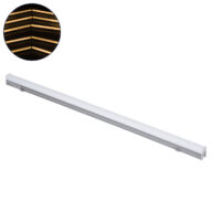 Ψηφιακή Μπάρα Φωτισμού Wall Washer Digital Pixel Facade Tuber Bar LED 12W 840lm 180° DC 24V Αδιάβροχο IP65 L100 x W3 x H4.5cm Θερμό Λευκό 2700K DMX512 – Ασημί με Οπάλ Λευκό Κάλυμμα – 3 Years Warranty