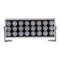 Προβολέας Wall Washer για Φωτισμό Κτιρίων LED 60W 5400lm 3° DC 24V Αδιάβροχο IP65 L37 x W9 x H26.5cm Θερμό Λευκό 2700K - Ασημί - 3 Years Warranty