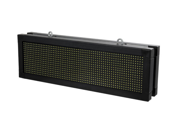 LED Scrolling Display 64x16cm - Κυλιόμενη Ψηφιακή Πινακίδα / Επιγραφή Διπλής Όψης P10 LED SMD AC 220-240V - Λειτουργία μέσω Wi-Fi με Εφαρμογή APP - Αισθήτηρας Θερμοκρασίας και Υγρασίας - Αδιάβροχο IP65 - Μ70.5 x Π11 x Υ22.5cm - Ψυχρό Λευκό 6000K - 1 Χρόνο Εγγύηση